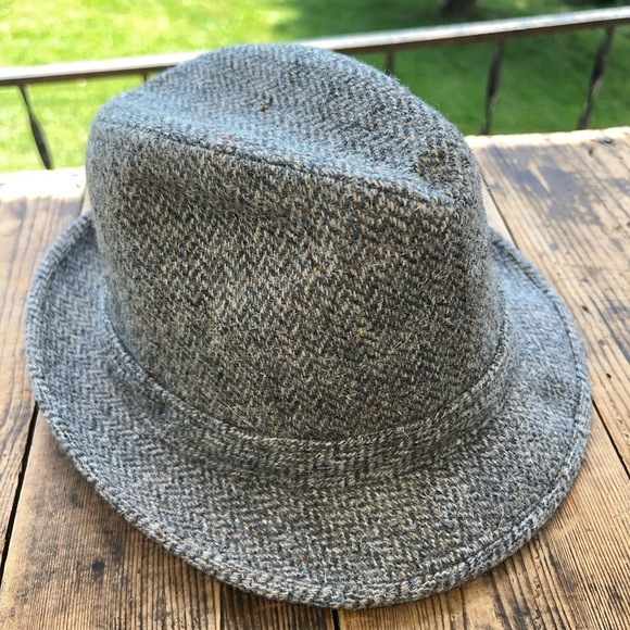 Botany 500 Mens Small Gray Wool Vintage USA Made Fedora Hat - Picture 2 of 7
